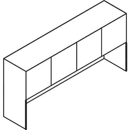 Groupe Lacasse Hutch, w/ Doors, 1 Edge, 72inWx16inDx36in, Sahara LAS71E723616PR
